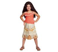 Disney Oficial - Disfraz Vaiana Niña, Disfraz Moana Niña, Disfraz Hawaiana Niña, Vestidos Princesas Disney Niña, Disfraces Princesas Disney Niña, Disfraz Carnaval Niña Talla XS