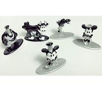 Jada- Disney Mickey, Minnie, Pete, Parrot y Clarabelle Pack 5 Figuras 90 Aniversario Mikey, Multicolor (0801310300138)