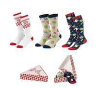 Disney Pack Calcetines Toy Story Pizza Planet Unisex - 3 Pares Calcetines Algodón con Elástico (65% Cotton), Suaves y Transpirables, Talla Única, Licencia Oficial para Uso Diario y Regalo