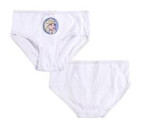 Pack de Braguitas de Frozen - Colores Azul y Blanco - 3 Unidades - Talla 6 a 8 Años - Braguitas Infantiles Elaboradas en Algodón - Producto Original Diseñado en España