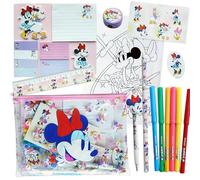 Disney - Pack de Papelería y Material Escolar Stitch - Pegatinas, Estuche para Niña y Regalo Ideal