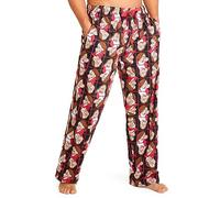 Disney Pantalon Pijama Hombre y Adolescentes Pantalones Largos Algodon con Bolsillos Cómodo Ropa de Dormir Ideas Regalos (M, Rojo Grumpy)