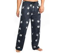 Disney Pantalon Pijama Hombre y Adolescentes Pantalones Largos Algodon con Bolsillos Cómodo Ropa de Dormir Ideas Regalos (XL, Azul Marino Jack)