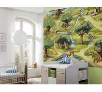 Disney Papel Tapiz Foto Winnie The Pooh Mural Pared Verde Infantil