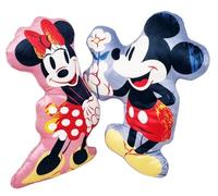 Disney Par de cojines decorativos contorneados suaves con forma de Mickey Mouse y Minnie Mouse Mickey Mouse Mickey Mouse Mickey Mouse 35 x 20 cm