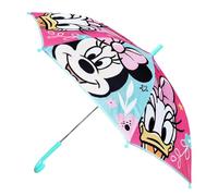 Disney Paraguas Minnie Mouse Mickey y Daisy Duck Donald Diseño Colorido Mango Ergonómico 80 cm Diámetro