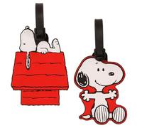 Disney Peanuts Snoopy - Equipaje de 2 piezas, rojo, blanco y negro