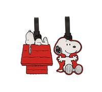 Disney Peanuts Snoopy - Equipaje de 2 piezas, rojo, blanco y negro