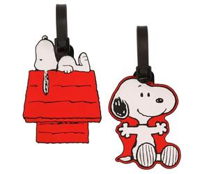 Disney Peanuts Snoopy - Equipaje de 2 piezas, rojo, blanco y negro
