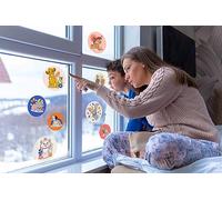 Disney - Pegatinas para ventana de Better Together Bubbles, tamaño 30 x 30 cm, 2 hojas, habitación de niños, habitación de bebé, ventana, imagen para ventana