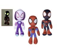 Disney- Peluche Spiderman Ojos FOSFO 25 CM, Multicolor (SB6315875809NPB)