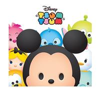Disney - Peluche Tsum Tsum del Big Caras Lienzo Impresiones, Multicolor, 40 x 40 cm