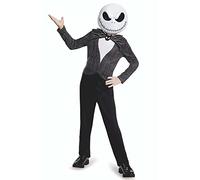 Disney - Pesadilla antes de Navidad - Disfraz Jack Skellington - Tallas M y L - Disfraz de 7 a 12 Años