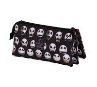 Disney pesadilla antes de navidad face-estuche portatodo triple, negro