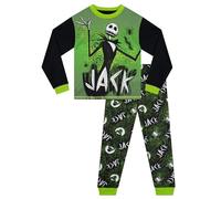 Disney Pesadilla Antes De Navidad Pijama Niño | Jack Skellington Pijamas Invierno Niño | Tim Burton Merchandising | Verde 5-6 Años