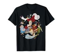 Disney Peter Pan Group Shot Faded Portrait Camiseta
