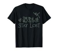 Disney Peter Pan Lost Boys Stay Lost Green Outline - Camiseta Camiseta