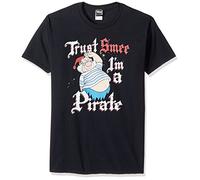 Disney Peter Pan SMEE Pirate Short Sleeve T-Shirt Camiseta, Le Noir, M para Hombre