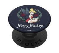 Disney Peter Pan Tinkerbell Santa Outfit Happy Holidays PopSockets PopGrip Intercambiable