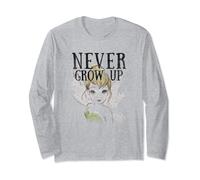 Disney Peter Pan Tinkerbell Sketch Never Grow Up Manga Larga