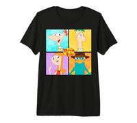 Disney Phineas And Ferb Character Box Up Camiseta premium