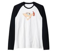 Disney Phineas and Ferb Large Phineas Big Face Camiseta Manga Raglan