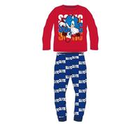 DISNEY Pijama 2 Piezas T Shirt + Pantalon Kid (2 à 8Años) Sonic Dulce Linda Caliente - Pack de 2: Conjunto Pijama Estampado Niña Niño Modelo Sonic M 5204099-S2-4AÑOS