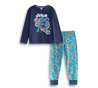Disney Pijama Azul de Manga Larga y Pierna Larga para niño de Lilo y Stitch Infantiles para Dormir cómodos | Merchandising