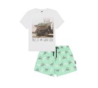 Disney Pijama corto para mujer The Mandalorian and the Child Baby Yoda, blanco, 36-38