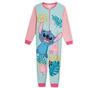 Disney Pijama de forro polar para niñas, todo en uno, con cremallera, ropa de dormir, rosa, 9-10 Years