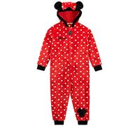 Disney Pijama Entera para niñas Minnie Mouse Rojo 8-9 Años