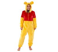 Disney Pijama Entero Winnie The Pooh para Mujeres | Disfraces de Winnie The Pooh | Mercancía Oficial de Winnie The Pooh | Amarillo | Pequeña