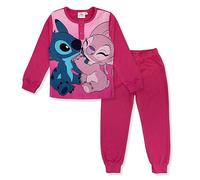 Disney Pijama Lilo y Stitch Largo para Niña de Manga Larga de Algodón 6231, fucsia, 4 años