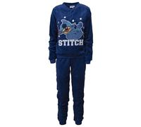 Disney Pijama Lilo y Stitch para mujer y niña, largo, de invierno, de forro polar, 7012, turquesa, L