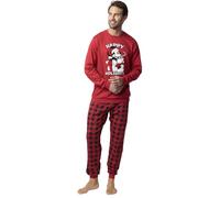 Disney Pijama Manga Larga Mouse Holidays para Hombre