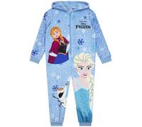 Disney Pijama Mono Frozen, Pijamas Polares Anna Y Elsa, Pijama Niña Vellón, Azul 9-10 años