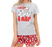 Disney Pijama Mujer | 101 Dalmatas Pijamas Verano Gris Large