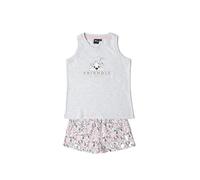 Disney Pijama Niña Verano Algodón - Pijama Sin Mangas Dalmatians para Niña - Pantalón Corto con Cinturilla Ajustable Estampado - Tejido Suave al Tacto