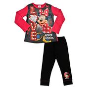 Disney Pijama para niña Minnie Mouse "LOVE", Multicolor, 4-5 Años