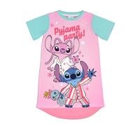 Disney Pijama para niñas, diseño de Lilo, Stitch and Angel, rosa, 11-12 años