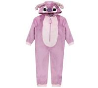 Disney Pijama Stitch Niña | Lilo Y Stitch Pijama Polar Niña | Pijamas Niñas | Pijamas Mono | Rosa 6-7 Años
