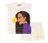 Disney Pijama Wish ASHA & Star - Conjunto de Pijama Corto sin Mangas para niña - 4-5 Años: 110cm