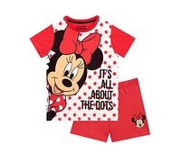Disney Pijamas Corto para Niñas Minnie Mouse Rojo 4-5 Años