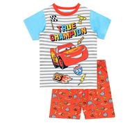 Disney Pijamas de Manga Corta para niños Cars Rojo 7-8 Años