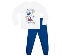 Disney Pijamas de Navidad Pijamas Minnie Mouse para Niñas | Conjunto de Pijama de Manga Larga para Niñas | Pijama a Juego para la Familia | Blanco 10-11 años