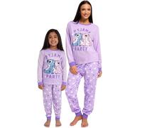 Disney Pijamas Stitch Niña | Pijama Familiar A Juego | Stitch Y Angel Pijama Niña | Pijamas Familiares Iguales | Morado 11-12 años