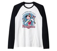 Disney Pinocchio For The Happiest Time In Your Life Retro Camiseta Manga Raglan