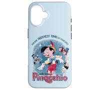 Disney Pinocchio For The Happiest Time In Your Life Retro Carcasa para iPhone 16