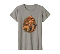Disney Pinocchio, Jiminy Cricket, Figaro and Cleo Camiseta, Mujer, Pizarra, S