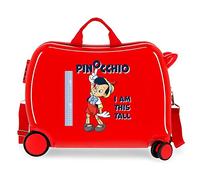 Disney Pinocchio Maleta Infantil Rojo 50x39x20 cms Rígida ABS Cierre de combinación Lateral 34L 1,8 kgs 4 Ruedas